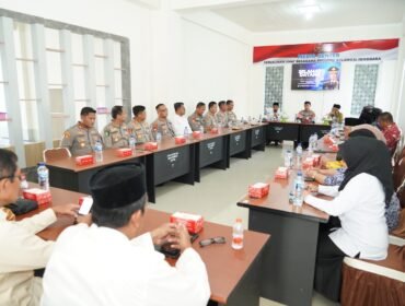 Kapolda Sulawesi Tenggara Brigjen Pol. Dr. Himawan Bayu Aji, S.H., S.I.K., M.H. menggelar silaturahmi bersama Kantor Wilayah Kementerian Agama Sultra FKUB Sultra. Foto: Istimewa