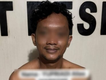 Seorang pria insial YU (37) ditangkap polisi usai diduga bobol dapur MBG di Kendari. Foto: Istimewa