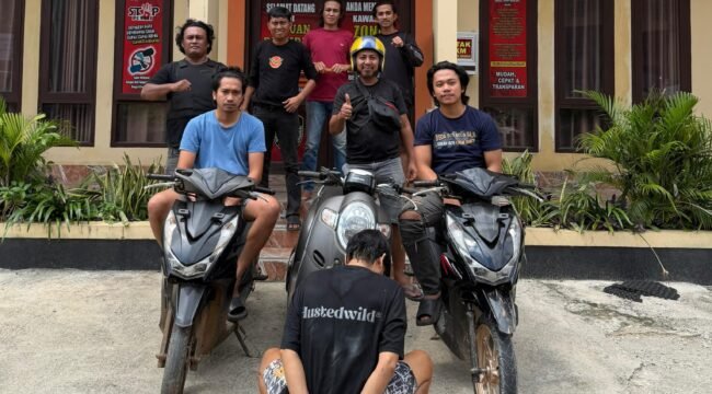 Pelaku curanmor di wilayah Kabupaten Kolaka berinsial AA (29) ditangkap polisi. Foto: Istimewa