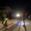 Personel Sat Lantas Polres Konsel saat melakukan oleh TKP di lokasi kecelakaan. Foto: Istimewa