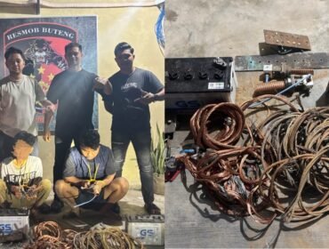 Dua pelaku pencurian kompone tower di Buton Tengah ditangkap polisi. Foto: Istimewa