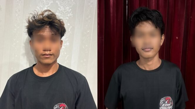 
 Dua pria inisial AK (21) dan TH (20) ditangkap kasus dugaan persetubuhan terhadap anak di bawah di Kendari. Foto: Istimewa