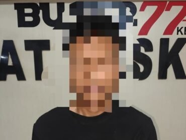 Seorang pria berinisial AR (26) ditangkap Sat Reskrim Polresta Kendari setelah diduga curi motor dengan modus berpura-pura jadi pembeli. Foto: Istimewa