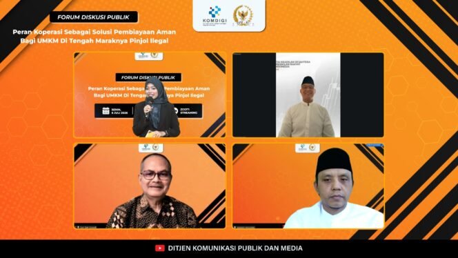
 Diskusi Publik bertema Peran Koperasi Sebagai Solusi Pembiayaan Aman Bagi UMKM di Tengah Maraknya Pinjol Ilegal