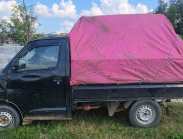 Mobil pikap yang mengangkut ratusan tabung gas LPG disita aparat Kepolisian Resor Konawe. Foto: Istimewa