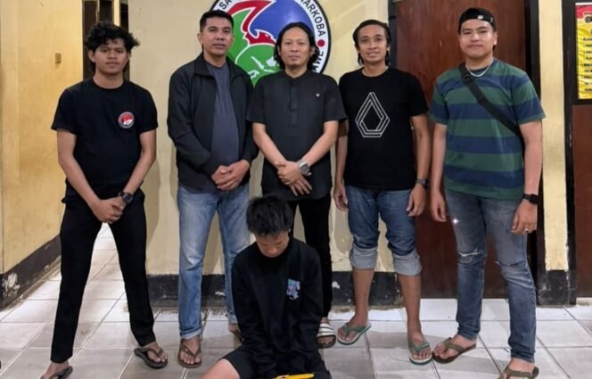 
 Pria inisial HAP alias P ditangkap Satuan Reserse Narkoba diduga simpan 19 saset sabu. Foto: Istimewa