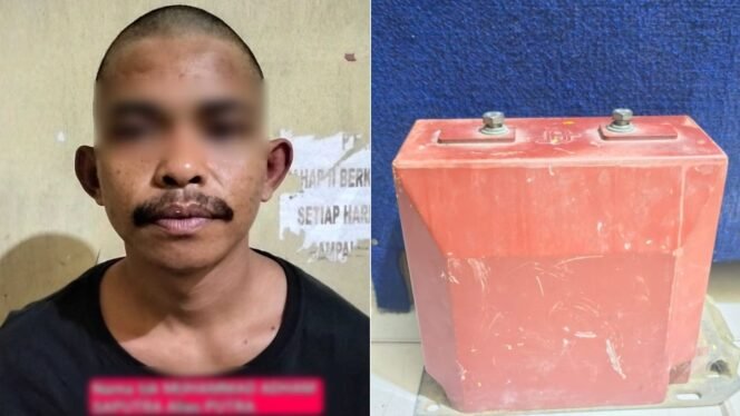 
 Pria insial MAS ditangkap polisi setelah diduga mencuri sebuah Travo di PLN Rayon Benu-Benua Kendari. Foto: Istimewa