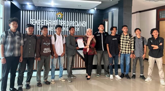 JANGKAR Sultra saat memasukkan surat permohonan RDP di Sekretariat DPRD Sultra, 24 Juni 2026. Foto:Istimewa