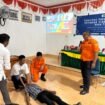 Pelatihan penguatan kapasitas, tanggap darurat dan evakuasi di Desa Tapulaga. Foto: Istimewa