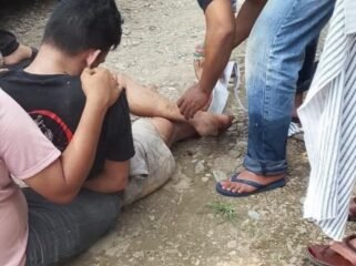 Salah satu tahanan yang kabur dari sel saat ditangkap oleh aparat Polres Kolaka. Foto: Istimewa