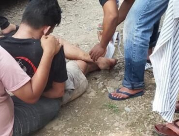 Salah satu tahanan yang kabur dari sel saat ditangkap oleh aparat Polres Kolaka. Foto: Istimewa