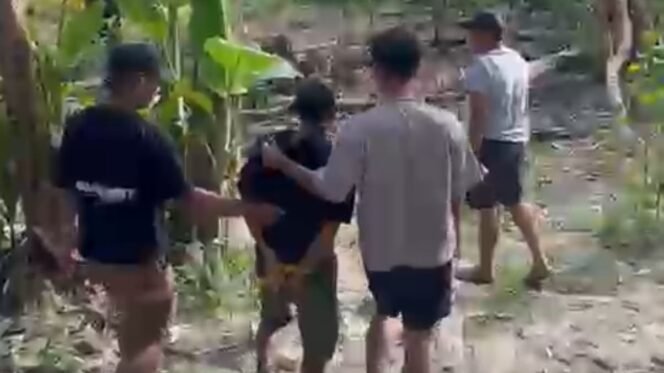 
 Pria insial RS (42) ditangkap polisi diduga melakukan tindak pidana penganiayaan menggunakan busur di Wawotobi Konawe. Foto: Istimewa