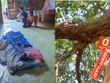 Pria di Kolaka insial AG ditemukan meninggal dunia dalam posisi tergantung di sebuah pohon jambu mete. Foto: Istimewa
