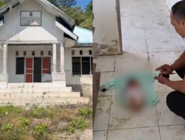 Bayi perempuan ditemukan terlantar di Eks Kantor UPTD Kapuntori Buton. Foto: Istimewa