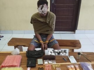 Pria inisial HPJ alias BT (31) mengaku memperoleh sabu dari tahanan Rutan Kelas IIB Raha. Foto: Istimewa