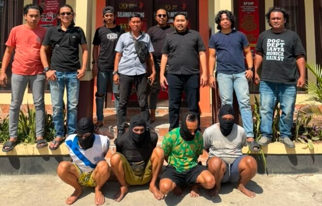 
 Komplotan pembobol kios lintas provinsi di tangkap polisi di Kolaka. Foto: Istimewa