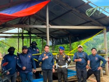 Tim gabungan TNI-Polri dan Pemda Bombana melakukan serangkaian kegiatan penegakan hukum di bidang pertambangan dan kehutanan di Desa Wumbubangka, Kecamatan Rarowatu Utara, Kabupaten Bombana. Foto: Istimewa