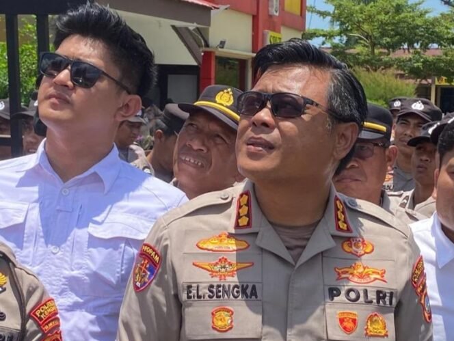 
 Kapolresta Kendari, Kombes Pol Edwin L Sengka. (kanan) Foto: Istimewa