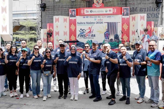 
 Walikota Kendari, Siska Karina Imran secara resmi membuka kegiatan Finspora 2026 yang ditangkaikan dengan Sultra Maimo di The Park Kendari. Foto: Istimewa.