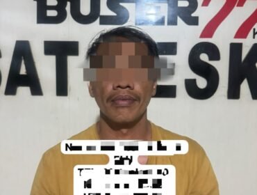 Tim URC Buser 77 Satreskrim bersama Unit Kamneg Satintelkam Polresta Kendari mengamankan seorang pria berinisial HA alias La Elu