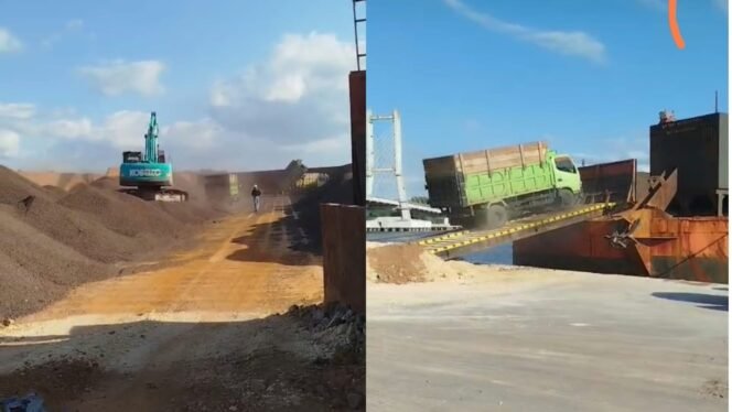 
 Aktivitas bongkar muat cangkang sawit di Pelabuhan Nusantara Kendari diprotes warga sekitar. Foto: Istimewa
