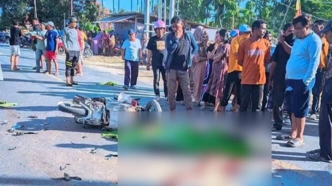 
 Dua pemuda meinggal dunia dalam insiden kecelakaan maut di Moramo Konsel. Foto: Istimewa