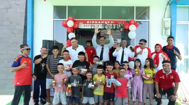 Suasana Kantor KUPP Molawe usai upacara  HUT ke 81 RI. Foto: Istimewa