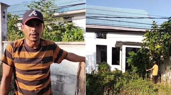 Ketua RW 02/RT 04 Kelurahan Kandai, Firman meminta Pemerintah Kota Kendari untuk membongkar bekas gedung bekas Puskesmas. Foto: Istimewa