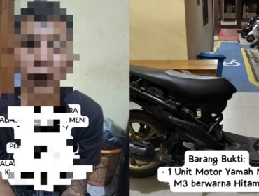 Pria inisial SF (37) ditangkap tim gabungan Polres Muna setelah diduga begal seorang perempuan. Foto:Istimewa