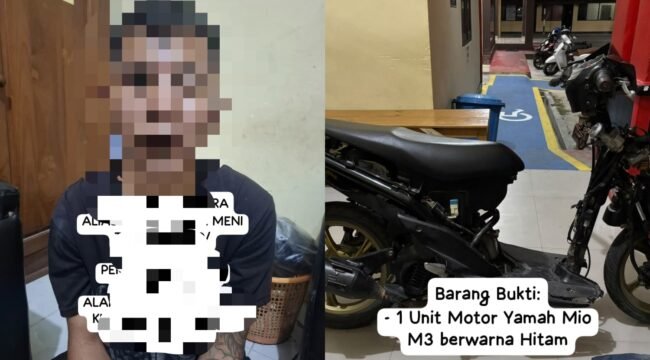 Pria inisial SF (37) ditangkap tim gabungan Polres Muna setelah diduga begal seorang perempuan. Foto:Istimewa