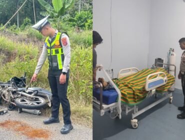 Kecelakaan lalu lintas di Kolaka Utara menewaskan seorang pengendara motor. Foto: Istimewa