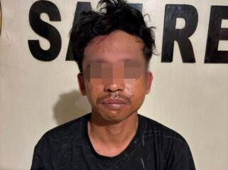 Pria inisial AN (33) ditangkap polisi setelah diduga rampas tas milik karyawan BRI Link di Kendari. Foto: Istimewa