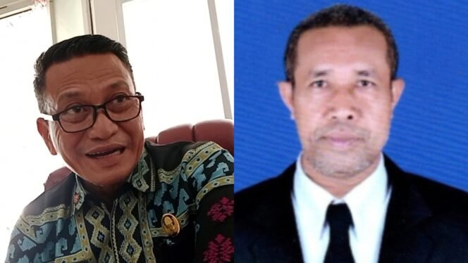 
 Sekretaris DPRD (Sekwan) Kota Kendari, M. Ibrahim Muis (kiri) mengatakan La Ami masih punya hak gaji dan tunjangan anggota DPRD. Foto:Penafaktual.com/Istimewa