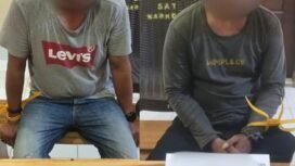 Dua terduga pelaku pengeder sabu ditangkap Satuan Reserse Narkoba Polres Muna. Foto: Istimewa