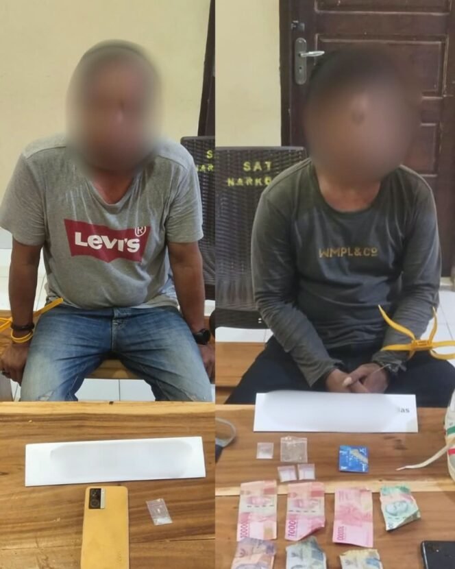 
 Dua terduga pelaku pengeder sabu ditangkap Satuan Reserse Narkoba Polres Muna. Foto: Istimewa