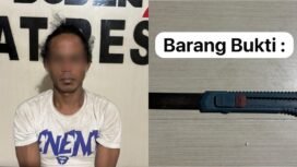 Seorang nelayan insial WA (39) ditangkap polisi setelah diduga menganiaya rekan seprofesinya menggunakan pisau cuter. Foto: Istimewa