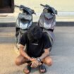 Pria inisial IS (25) ditangkap polisi setelah diduga dua kali melakukan tindak pidana curanmor di wilayah Kecamatan Unaaha, Kabupaten Konawe. Foto: Istimewa