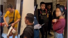 WAN asal Tiongkok (kaos kuning) terlibat cekcok dengan wanita inisial EL (kanan) diduga gegera tarif open BO. Foto: Istimewa