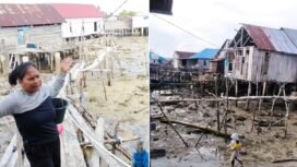 Tangkapan layar video seorang warga di Kecamatan Napabalano, Kabupaten Muna, mengeluhkan kondisi jembatan yang tak pernah tersentuh bantuan pemerintah selama 10 tahun. Foto: Istimewa