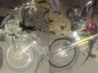 Kendaraan roda dua yang terlibat dalam kecelakaan maut di Desa Wandoke Kecamatan Tikep Muna Barat dan menewaskan seorang pria. Foto: Istimewa