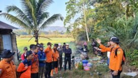 Tim SAR dikerahkan untuk melakukan operasi pencarian terhadap korban yang hilang di hutan Anggoro Konawe. Foto: Istimewa