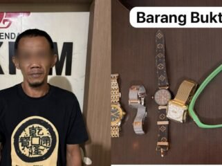 Pria inisial IQ (44) ditangkap polisi setelah diduga coba perkosa dan curi perhiasan mantan istrinya. Foto: Istimewa