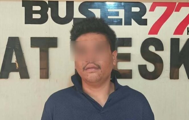
 Oknum Sat Pol PP Sultra inisial ER (26) ditangkap polisi setelah diduga gadaikan motor rekannya untuk beli sabu dan judi online. Foto: Istimewa