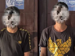 Dua pelaku tindak pidana penganiayaan terhadap pelajar di Muna berhasil ditangkap polisi. Foto: Istimewa