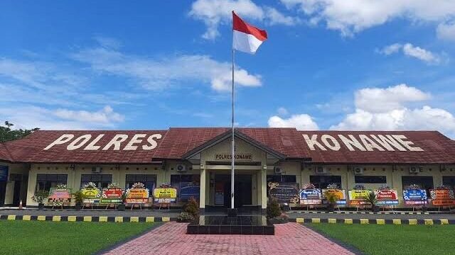 Kantor Kepolisian Resor (Polres) Konawe. Foto: Istimewa