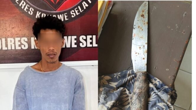 
 Pria inisial KMS (31) menganiaya istrinya mengunakan pisau dapur hingga tewas di Konsel. Foto: Istimewa
