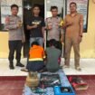 Kepolisian Sektor Labandia menangkap dua pria pelaku pencurian baranh di rumah dinas SD 1 Labandia Koltim. Foto:Istimewa