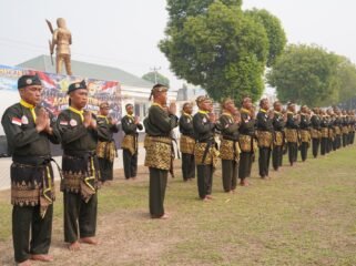 Acara penutupan kegiatan Latihan Kader Pelati (Kadertih) Program Latihan Khusus Sabuk Hitam Tingkat I Pencak Silat Militer, Korem 143/HO.Foto: Istimewa