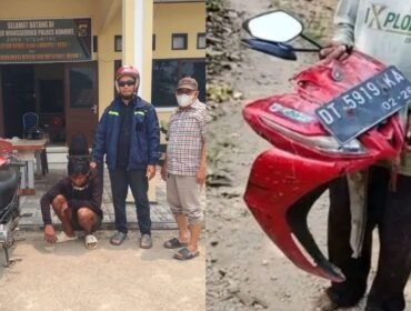 Remaja inisial DTS terduga pelaku pencurian motor milik petani di Konawe ditangkap polisi. Foto: Istimewa