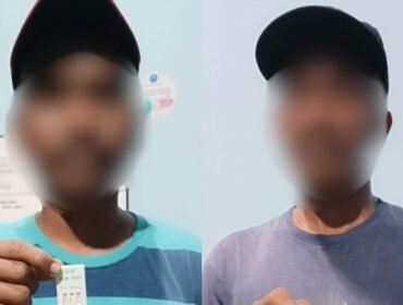 Dua pria yang bekerja sebagai Buruh Harian diamankan polisi karena positif narkoba. Foto: Istimewa